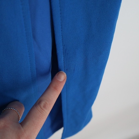 Lulus Davana Cutout Midi Dress Womens Medium Bright Blue Sleeveless Scoop Neck - Picture 7 of 9